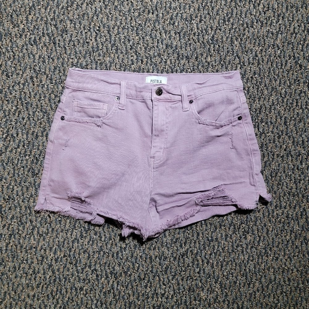 Pistola Winston High-Rise Fray Hem Cut Off Shorts Size 28